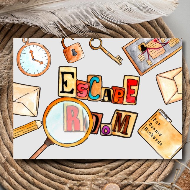 Escape room team building invitation (Creator Uploaded)