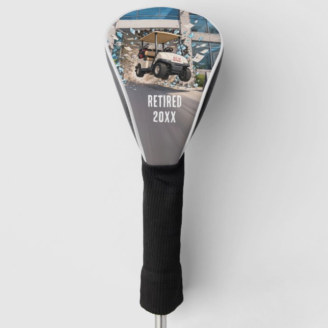 Escape The Office Retirement Golf Head Cover (Front)