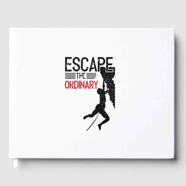 escape the ordinary guest book (Front)
