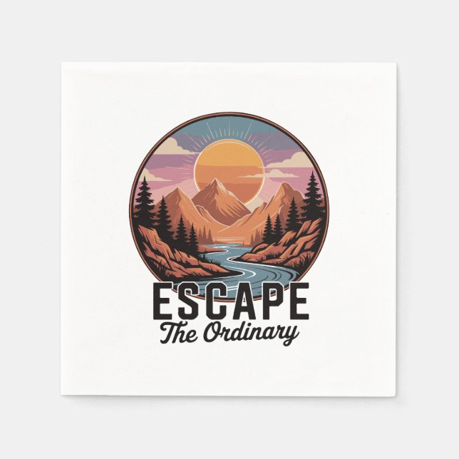 Escape The Ordinary - Nature Adventure Napkin (Front)