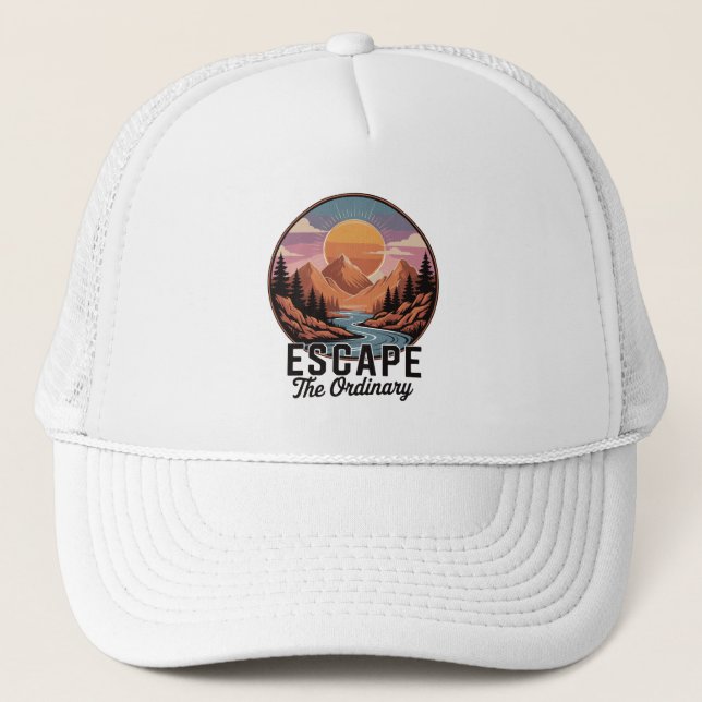 Escape The Ordinary - Nature Adventure Trucker Hat (Front)