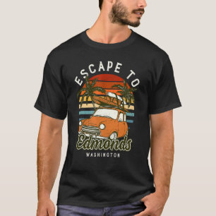 Escape To Edmonds Beach Washington Ocean Wa Summer T-Shirt