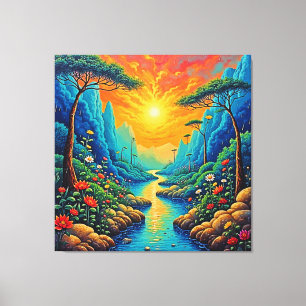 Escape to Nature Art Design Canvas Print