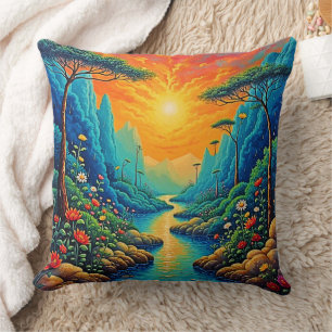 Escape to Nature Art Design Cushion