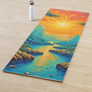 Escape to Nature Art Design Yoga Mat