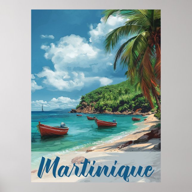 Escape to Paradise: Martinique Vintage Vacation Poster (Front)