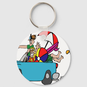 Escape to the Beach Key Ring