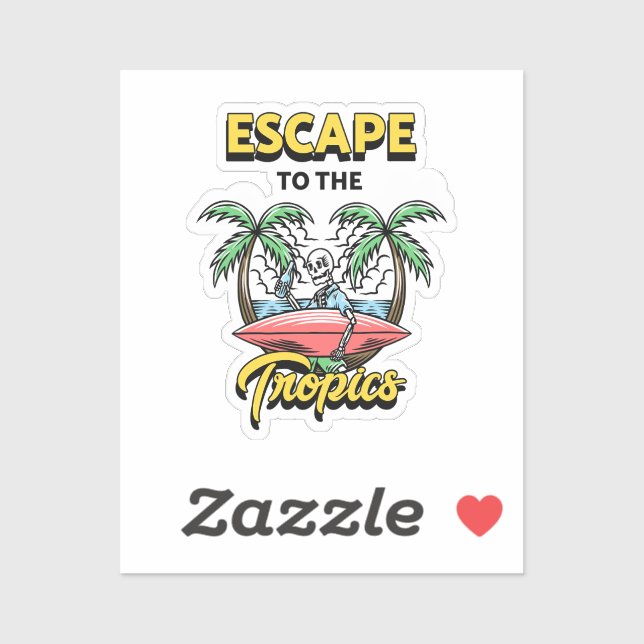 Escape to the Tropics Skeleton Surf (Sheet)