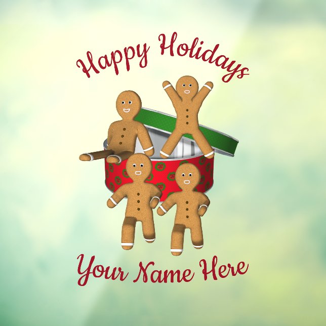 Escaping Gingerbread Cookies Personalised Holiday (Sheet 3)