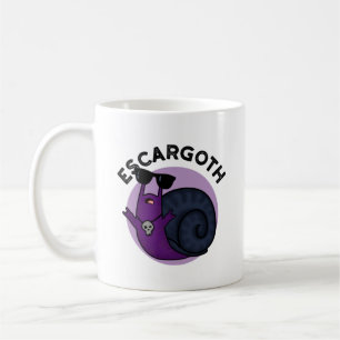 Escar-goth Funny Cool Goth Snail Pun Coffee Mug