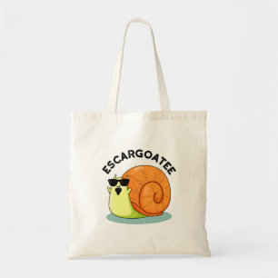 Escargoatee Funny Snail Escargot Pun Tote Bag