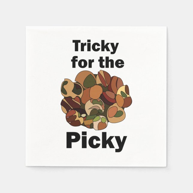 Escargot Tricky for the Picky Funny Party Napkin (Front)