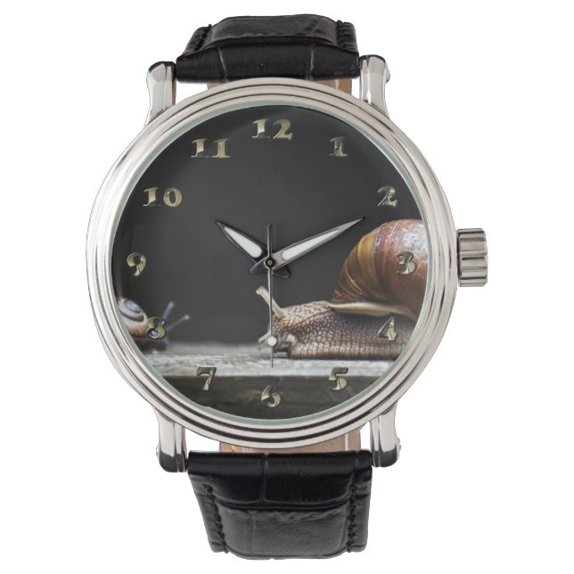 Escargots - Snail Mollusk Watch (Front)