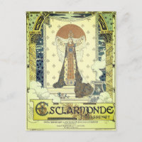 Esclarmonde opera vintage poster