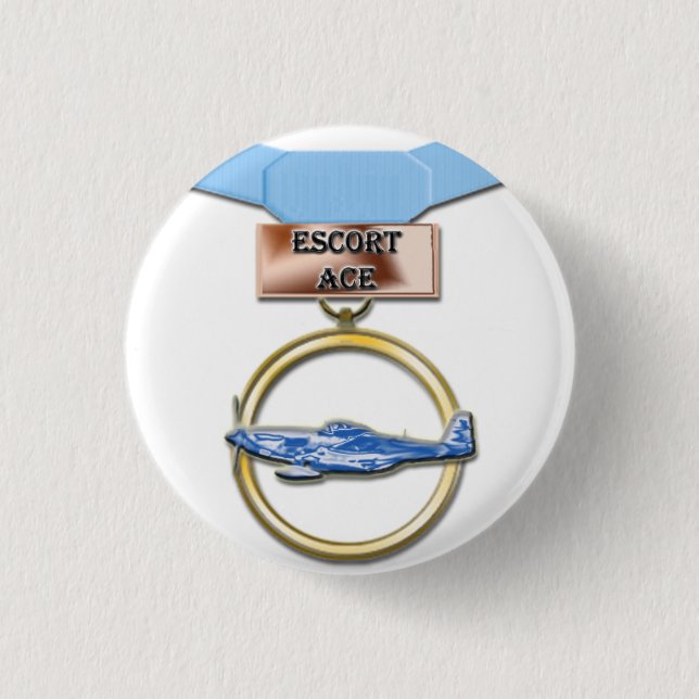 Escort Ace medal button (Front)