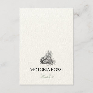 Escort Place Card Rustic Pine Tree Set