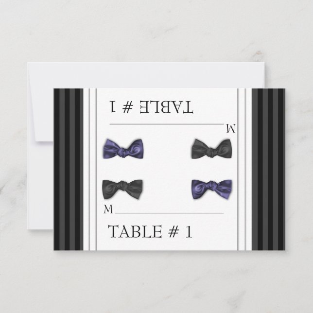 Escort Table Number Cards (Front)