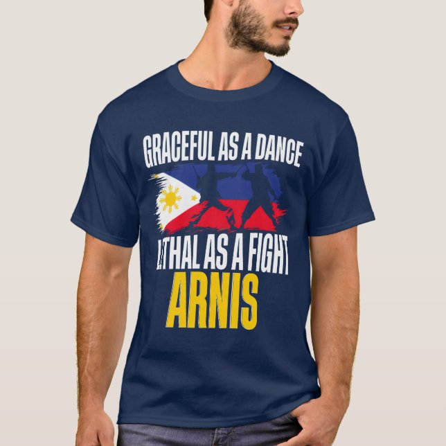 Escrima Arnis Martial Arts Graceful As A Dance gir T-Shirt (Front)