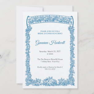 Escroll Pennon Bridal Shower Invitation