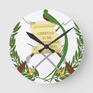 Escudo de armas de Guatemala - Coat of arms Round Clock