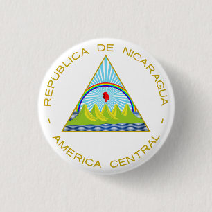 Escudo de Nicaragua 3 Cm Round Badge