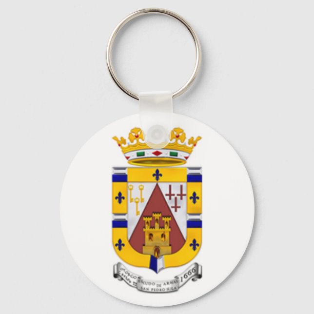 Escudo de San Pedro Sula, Honduras Key Ring (Front)