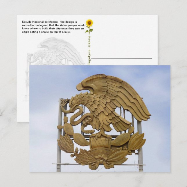 Escudo Nacional de México, Ensenada, BC - Postcard (Front/Back)