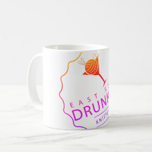 ESDK rainbow fade white-on-white mug