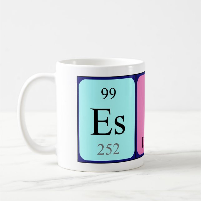 Esila periodic table name mug (Left)