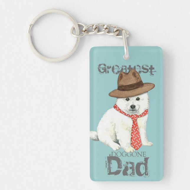 Eskie Dad Key Ring (Front)