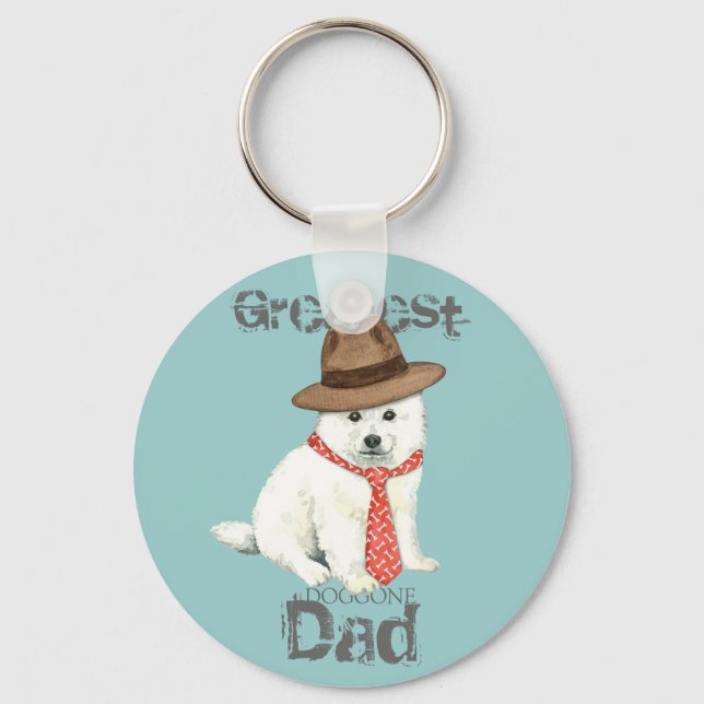 Eskie Dad Key Ring (Front)
