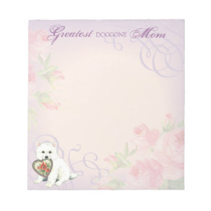 Eskie Heart Mum Notepad