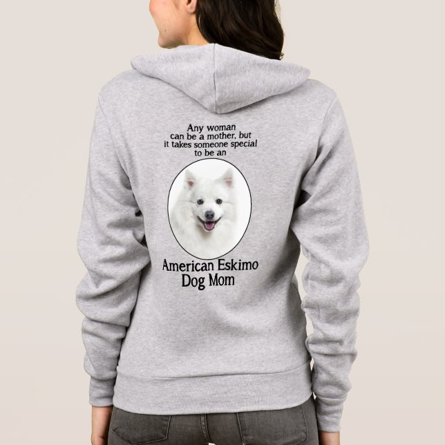 Eskie Mum Zip Hoodie (Back)