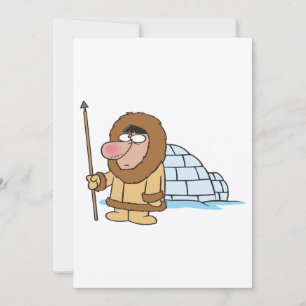 Eskimo And Igloo Invitation