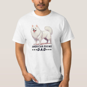 Eskimo dog dad gift proud American Eskimo Dad T-Shirt