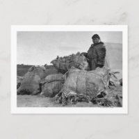 Eskimo Fur Dealer in Nome, Alaska Photograph