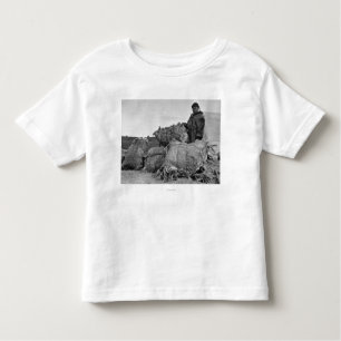 Eskimo Fur Dealer in Nome, Alaska Photograph Toddler T-Shirt