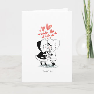 Eskimo Kiss Holiday Card