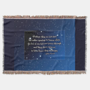 Eskimo Proverb  Perhaps they are not stars   Throw Blanket