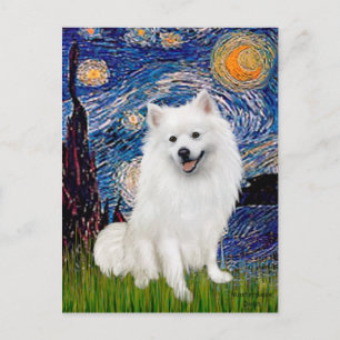 Eskimo Spitz 1 - Starry Night (Vert) Postcard