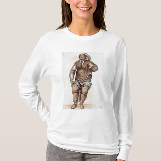 Eskimo  Woman and Baby T-Shirt (Front)
