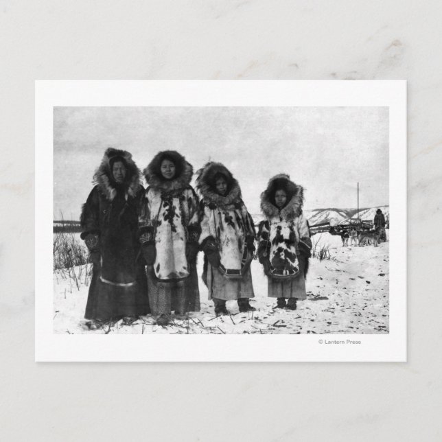 Eskimo Women In Alaska Photograph Postcard (Front)