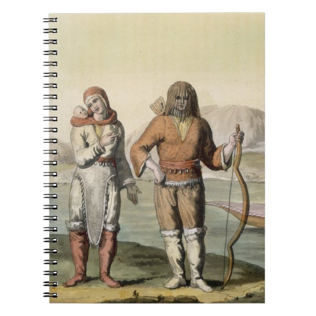 Eskimos at Hudson Bay, from 'Le Costume Ancien et Spiral Notebook (Front)