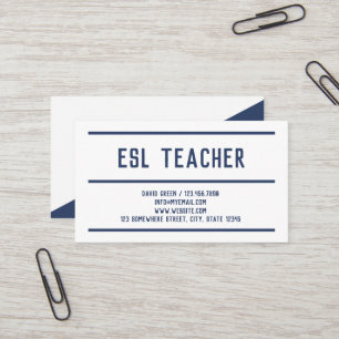 ESL English Business Card