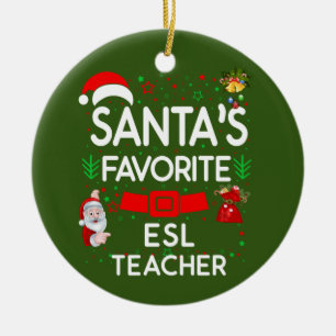 ESL teacher Ceramic Tree Decoration