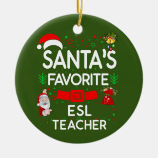 ESL teacher Ceramic Tree Decoration
