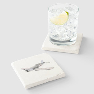 ESM F-4U Corsair Aeroplane Illustration Stone Coaster