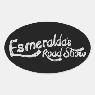 Esmeralda's Roadshow Official Oval Sticker