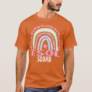 ESOL Squad Party Matching Womens Appreciation Rain T-Shirt