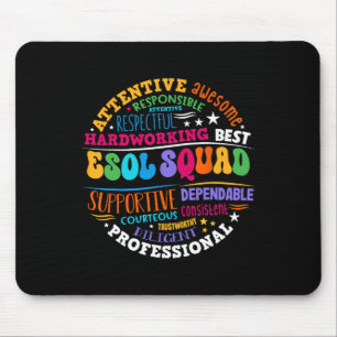 Esol Squad Teachers And Students Team Back To Scho Mouse Pad